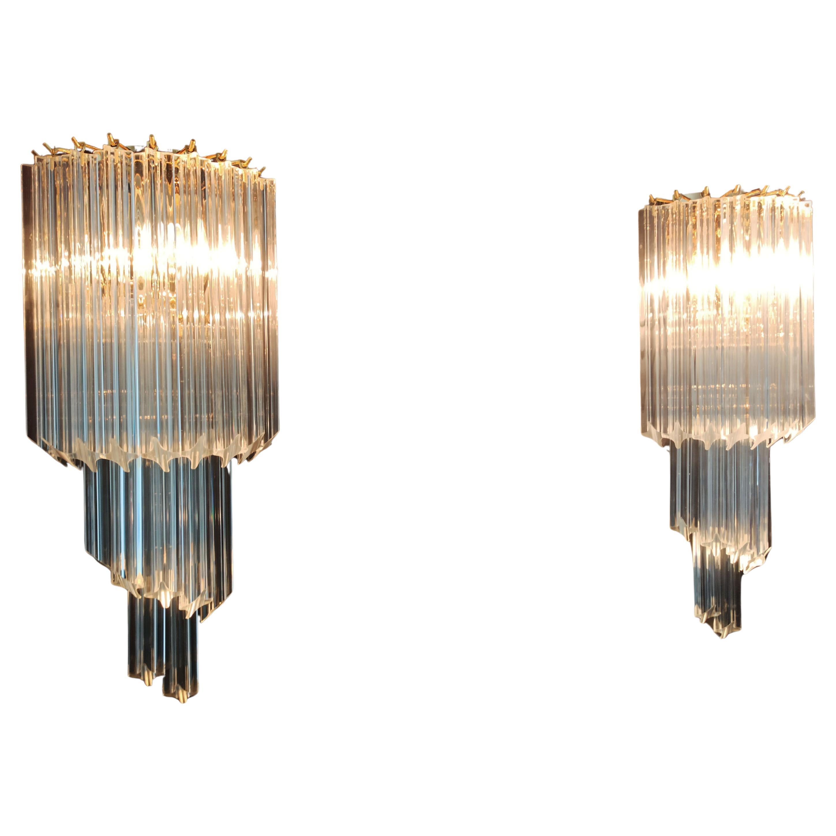 italien Set Four Murano Sconces en vente