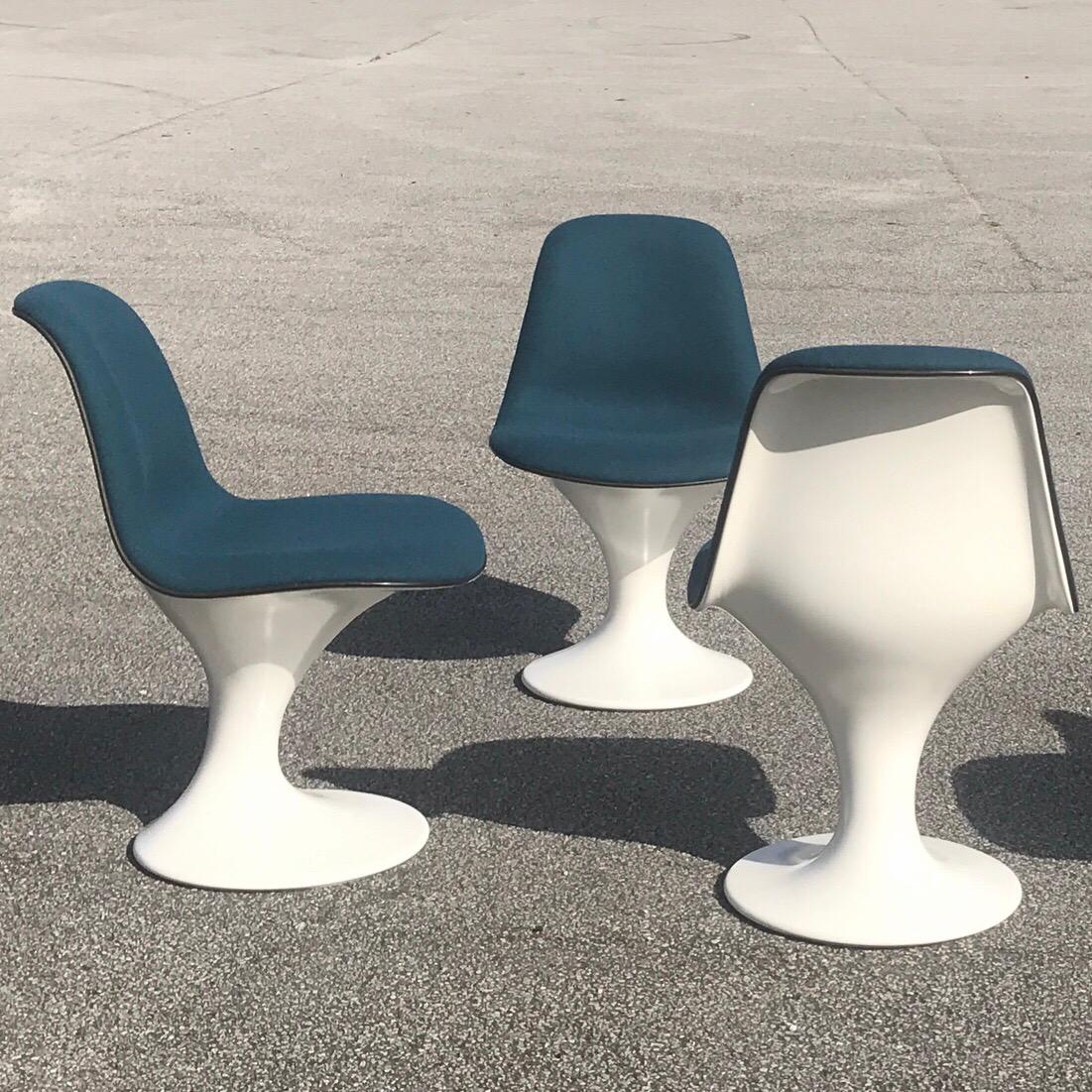 Set of Four Orbit Dining Chairs by Farner and Grunder for Herman Miller, 1960s 1