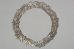 Italian Silver-Plated Ivy Garland Placemats, Brass, Circa 1990