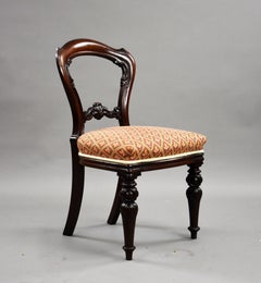 Set Four Victorian Mahogany Dining Chairs