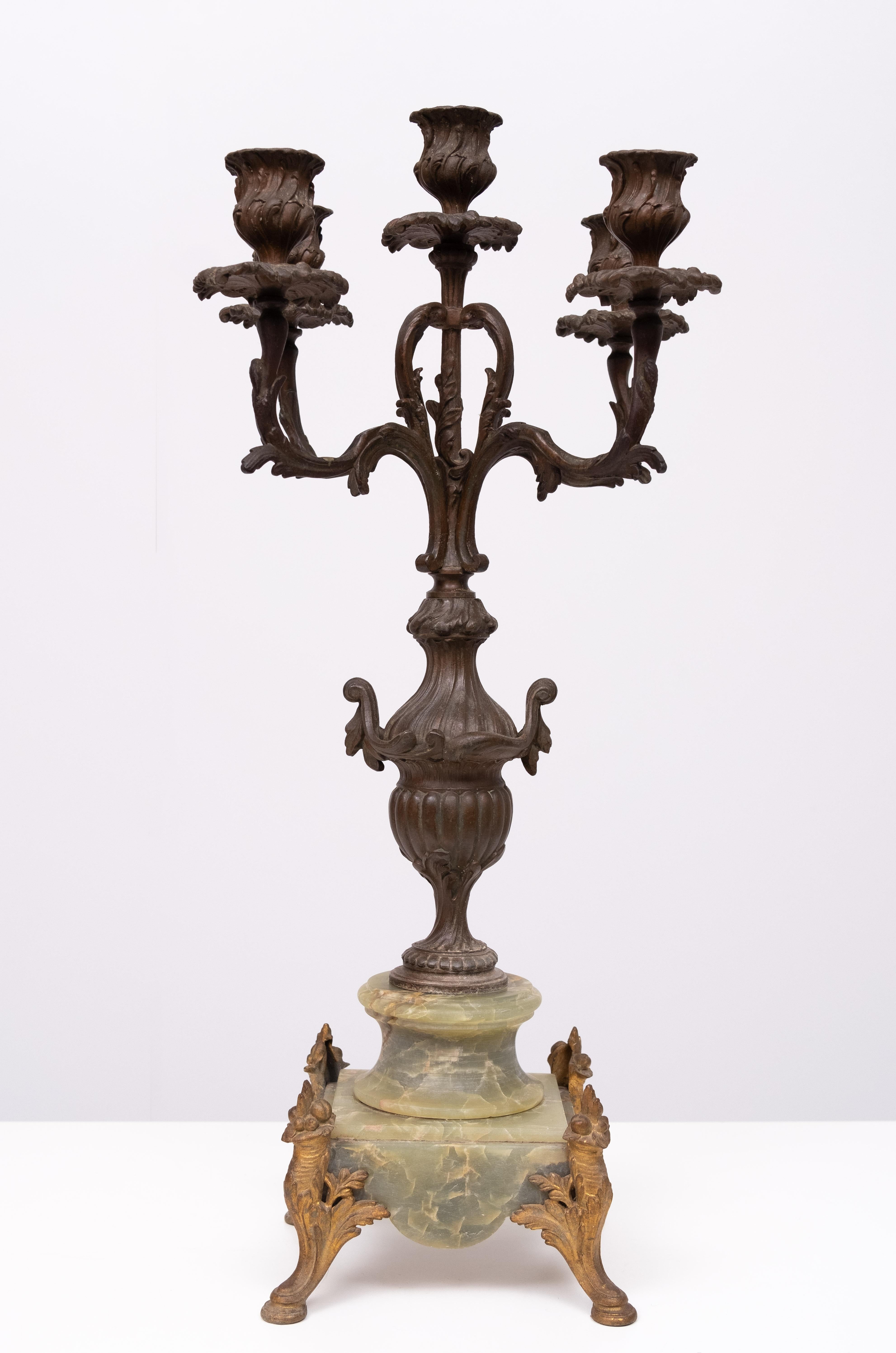 set France Antique Louis XVI  Candelabras  1880s In Good Condition For Sale In Den Haag, NL