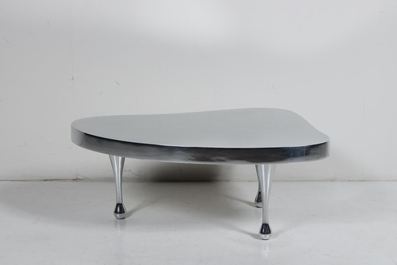 Set Frederick Kiesler Cast Aluminium Nesting Tables, 1980s Palazzetti Re-Edition 3