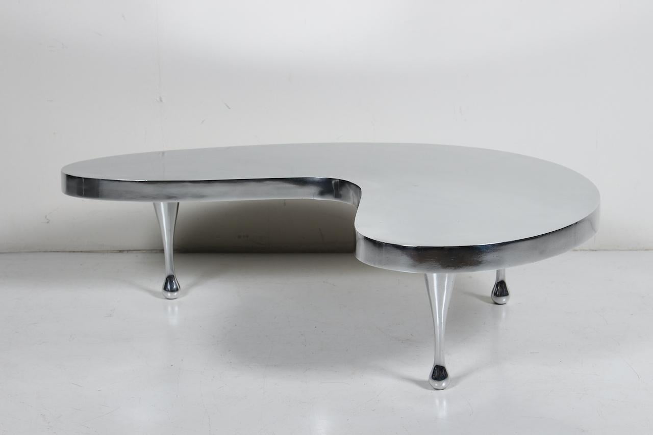Set Frederick Kiesler Cast Aluminium Nesting Tables, 1980s Palazzetti Re-Edition 4