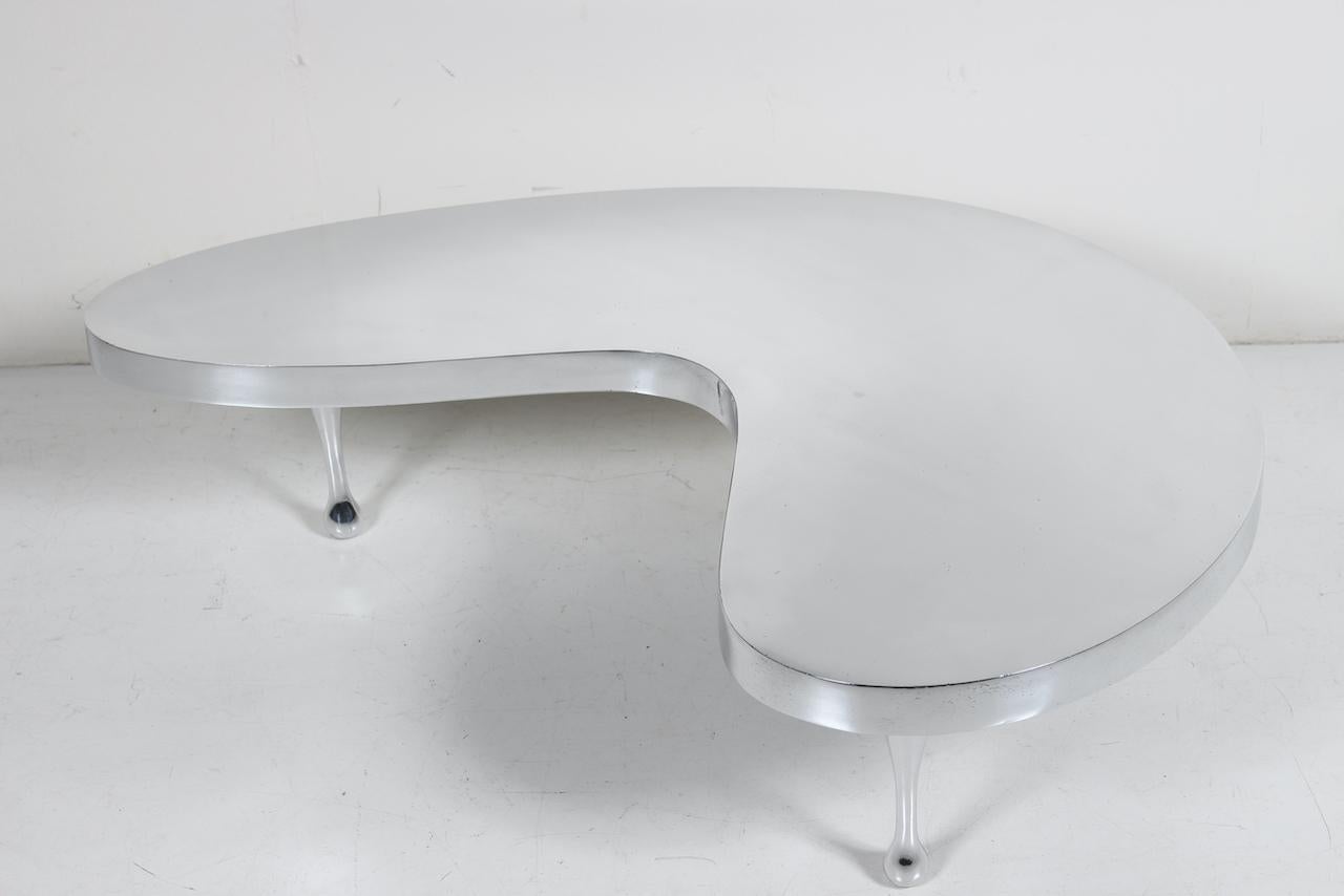 Set Frederick Kiesler Cast Aluminium Nesting Tables, 1980s Palazzetti Re-Edition 6