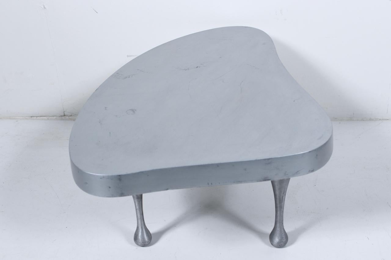 Ensemble de tables gigognes en fonte d'aluminium Frederick Keisler, réédition Palazzetti des années 1980 en vente 8