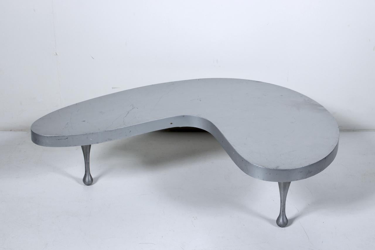 Fin du 20e siècle Ensemble de tables gigognes en fonte d'aluminium Frederick Keisler, réédition Palazzetti des années 1980 en vente