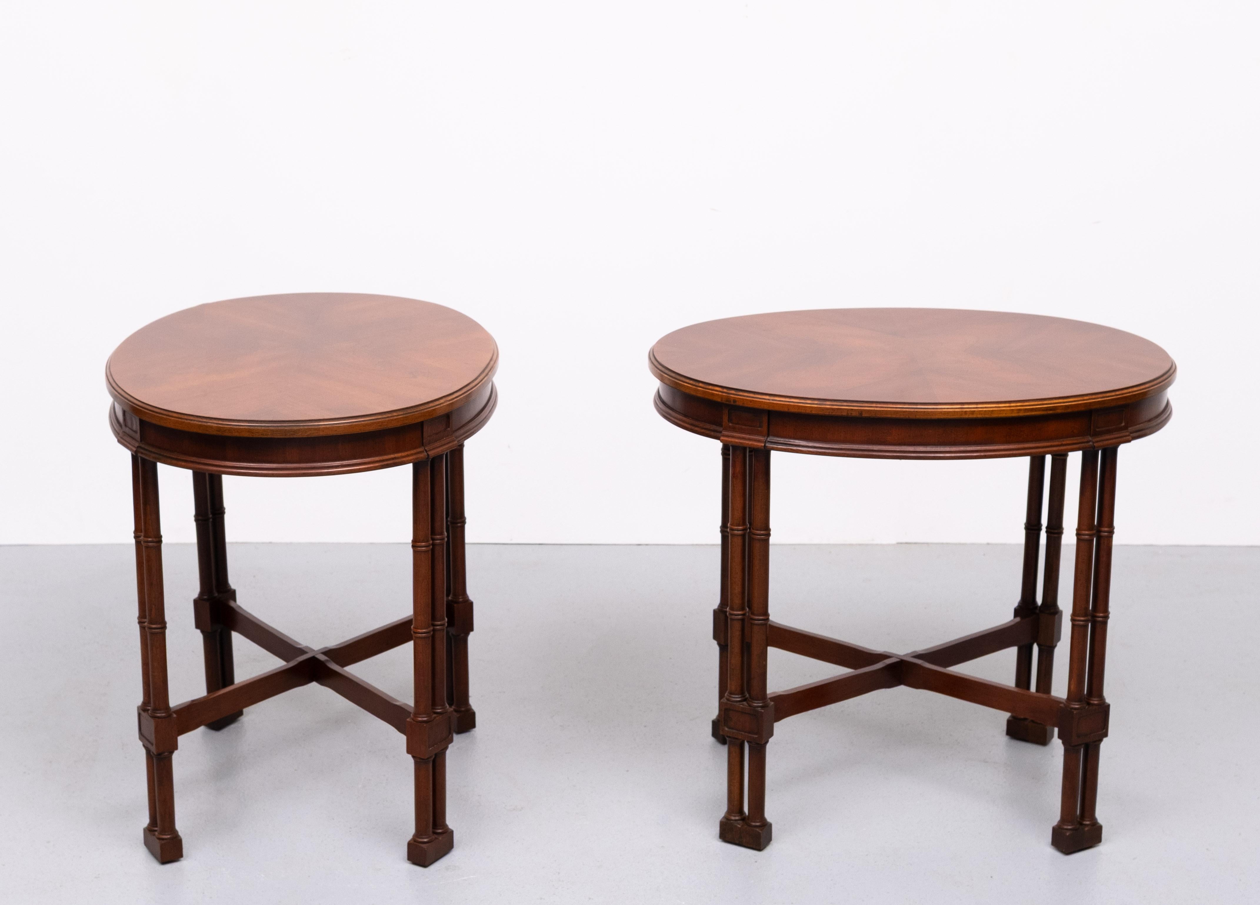 set  Georgian style Oval shaped Side Tables  England For Sale 6