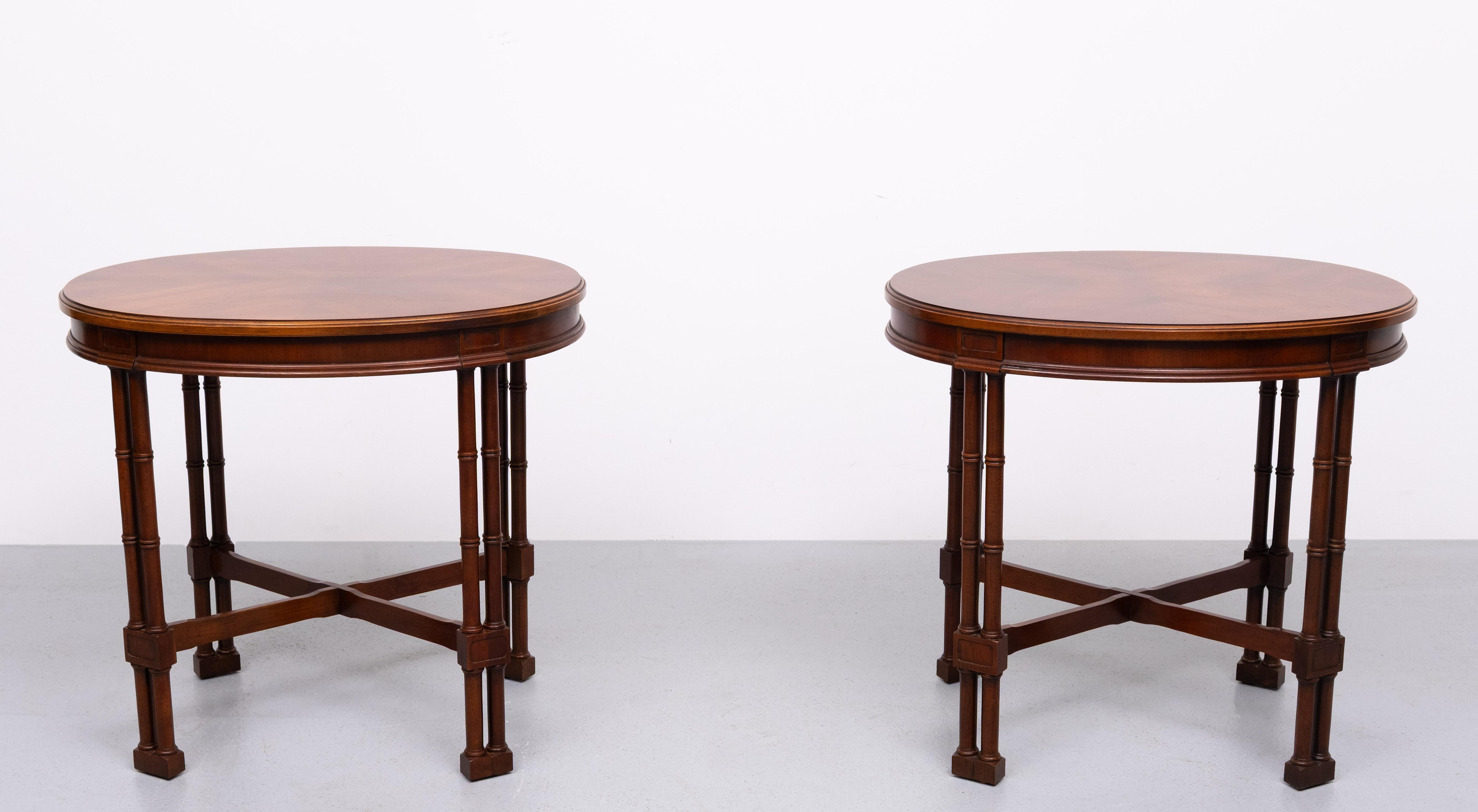 Mid-20th Century set  Georgian style Oval shaped Side Tables  England For Sale