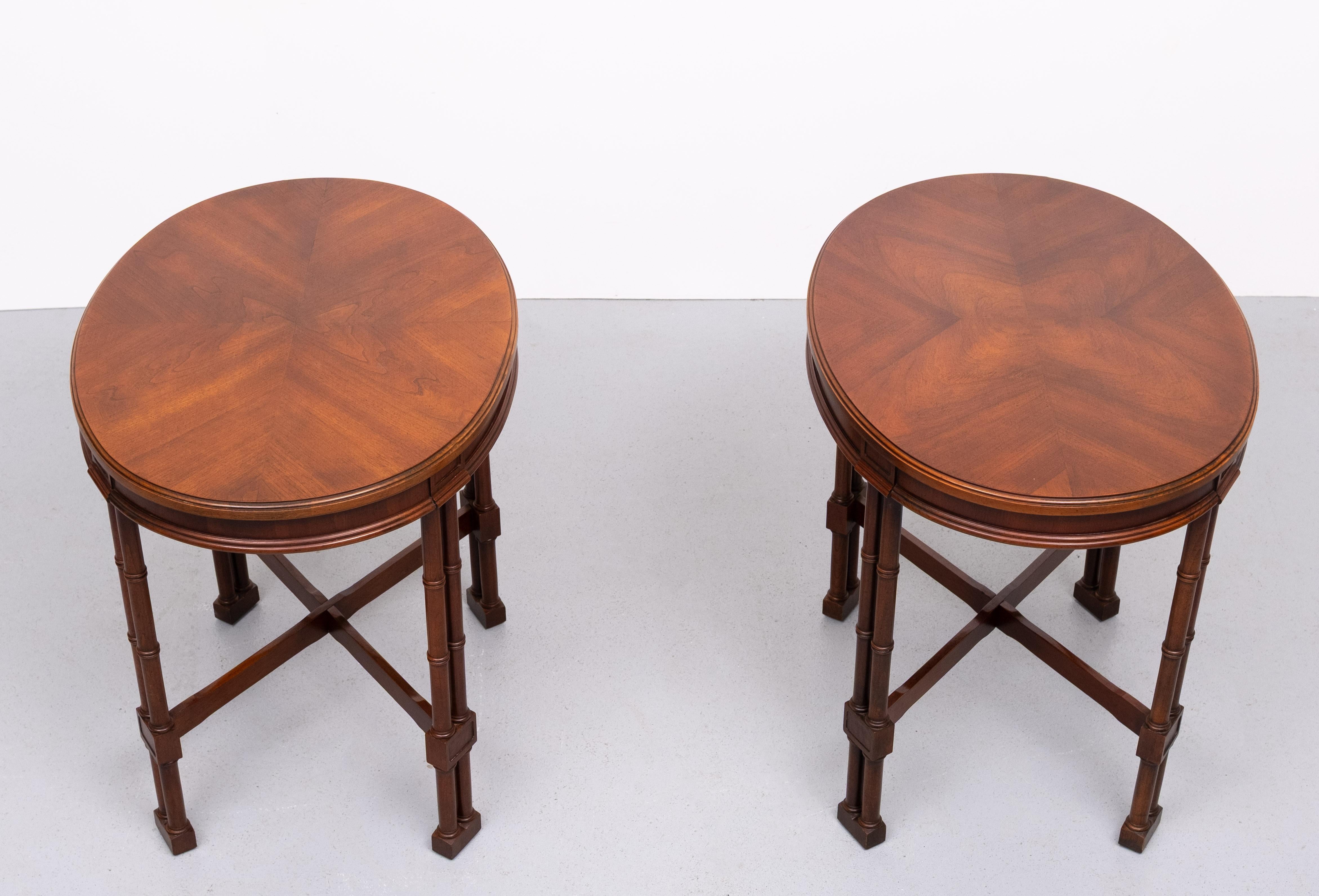 set  Georgian style Oval shaped Side Tables  England For Sale 1