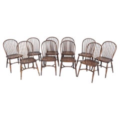 Set Georgian Windsor Chairs Revival Farmhouse Kitchen