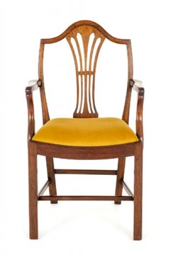 Set Hepplewhite Dining Chairs Mahogany