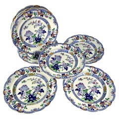 Set Hicks and Meigh Ironstone Dinner and Soup Dishes Made England circa 1820
