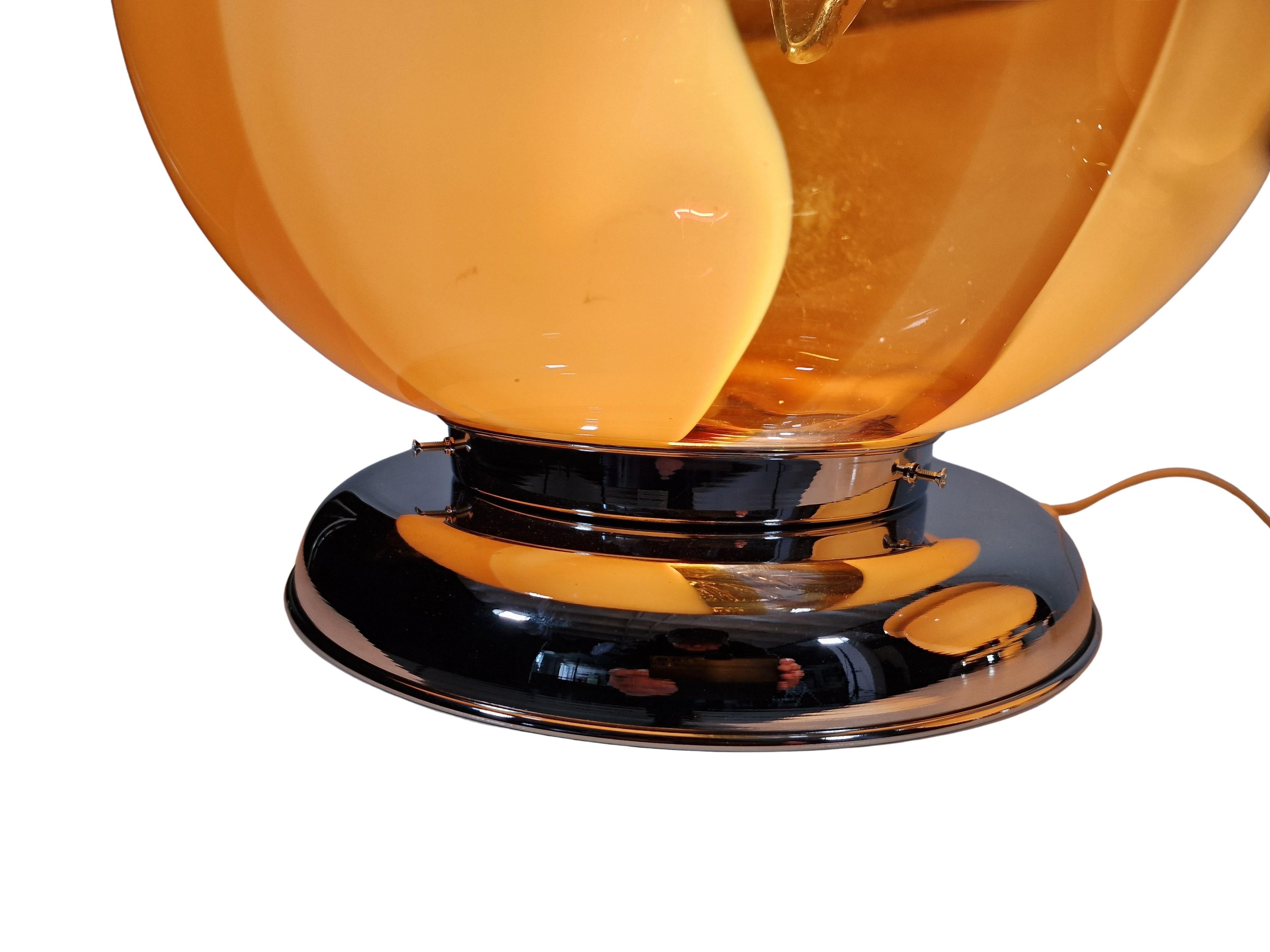 Italian Set impressive huge table or floor lights, Carlo Nason for Mazzega, 1970s, Italy For Sale