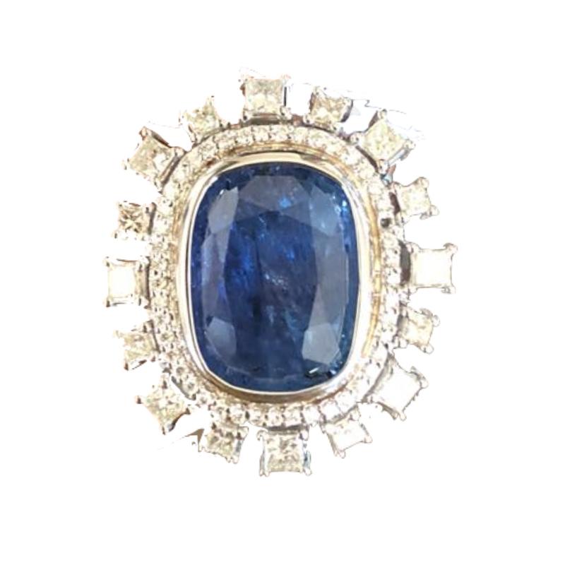 18k gold sapphire ring