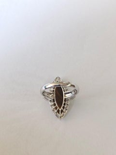 Set in 18K Gold, Australian Doublet Opal & Rose Cut Diamonds Engagement Ring
