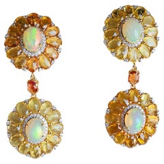 Set in 18K Gold, Ethiopian Opal, Multi Sapphires
Diamonds Dangle Earrings Set in 18K Gold, Ethiopian Opal, Multi Sapphires
Diamonds Dangle Earrings
