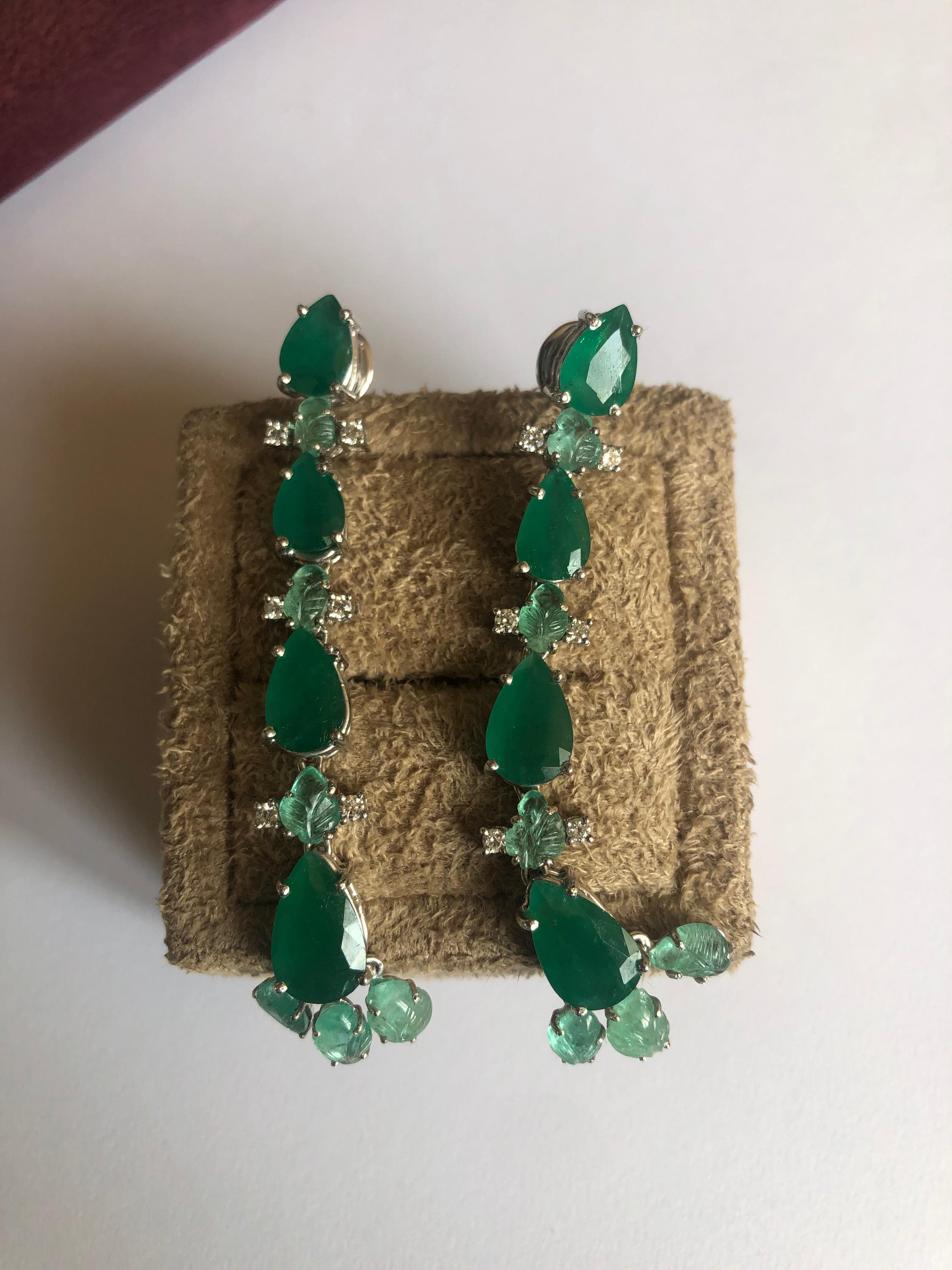russian emerald earrings