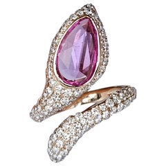 Set in 18K Rose Gold, 2.42 carats, Ceylon Pink Sapphire
Diamonds Cocktail Ring Set in 18K Rose Gold, 2.42 carats, Ceylon Pink Sapphire
Diamonds Cocktail Ring