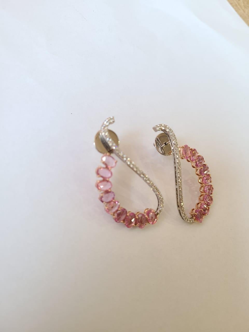 pink chandelier earrings