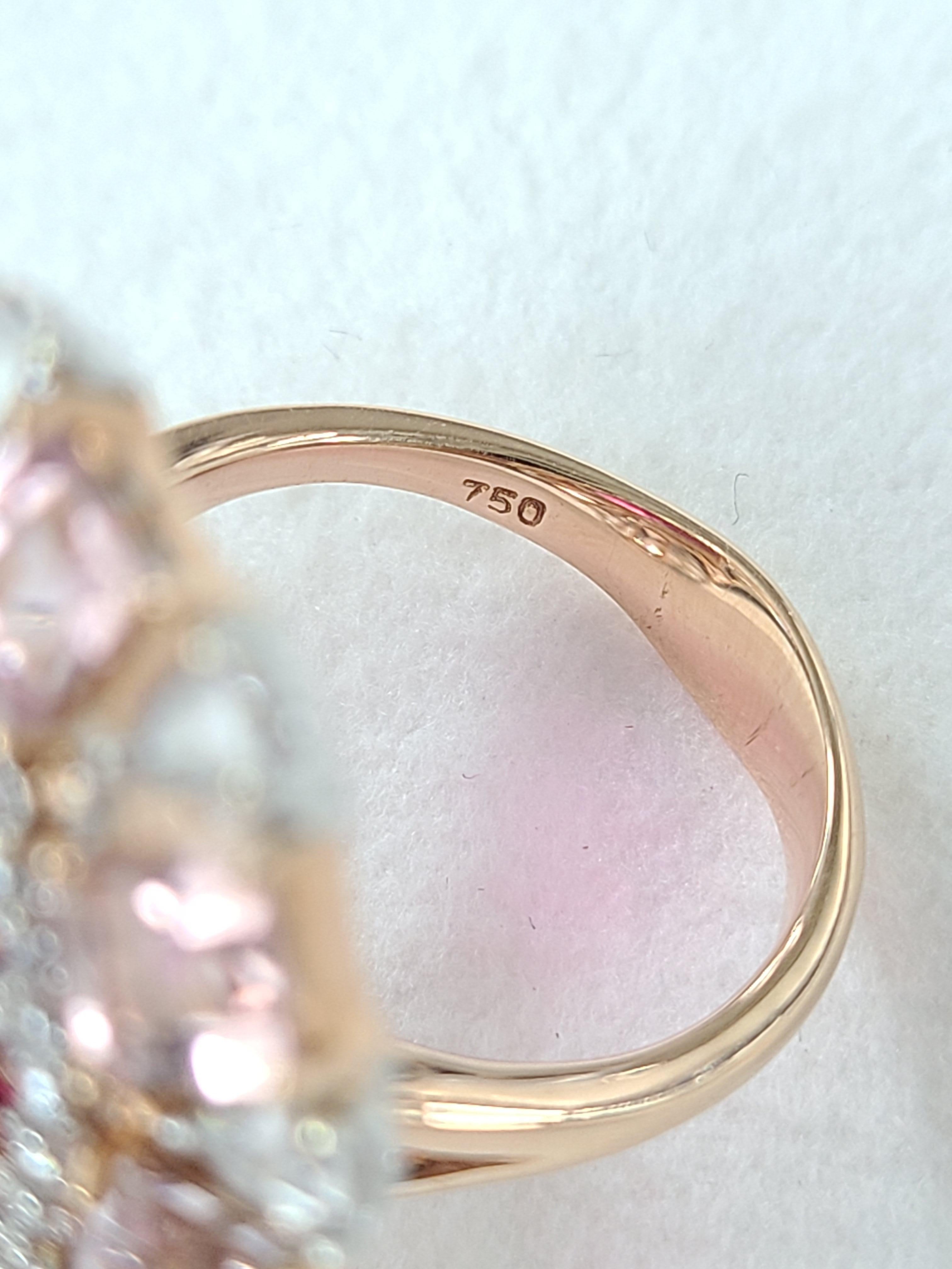 rose gold morganite ring