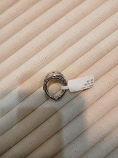 Set in 18K white Gold, 1.00 carats, Black & White Diamonds Engagement Band Ring