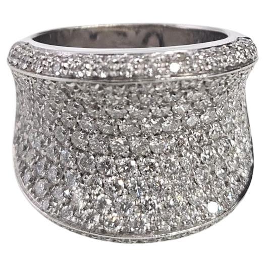 Set in 18K white Gold, 3.00 carats, natural Diamonds Cocktail Bridal Ring