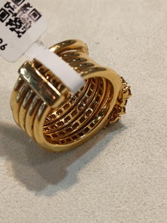 Set in 18K Yellow Gold, 2.00 carats, natural Diamonds Band Engagement Ring