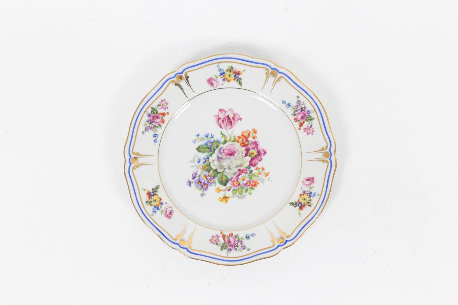 French Set in Limoges Porcelain, 1927-1948