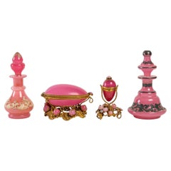 Set in Pink Opaline of the Bottles and the Boxes