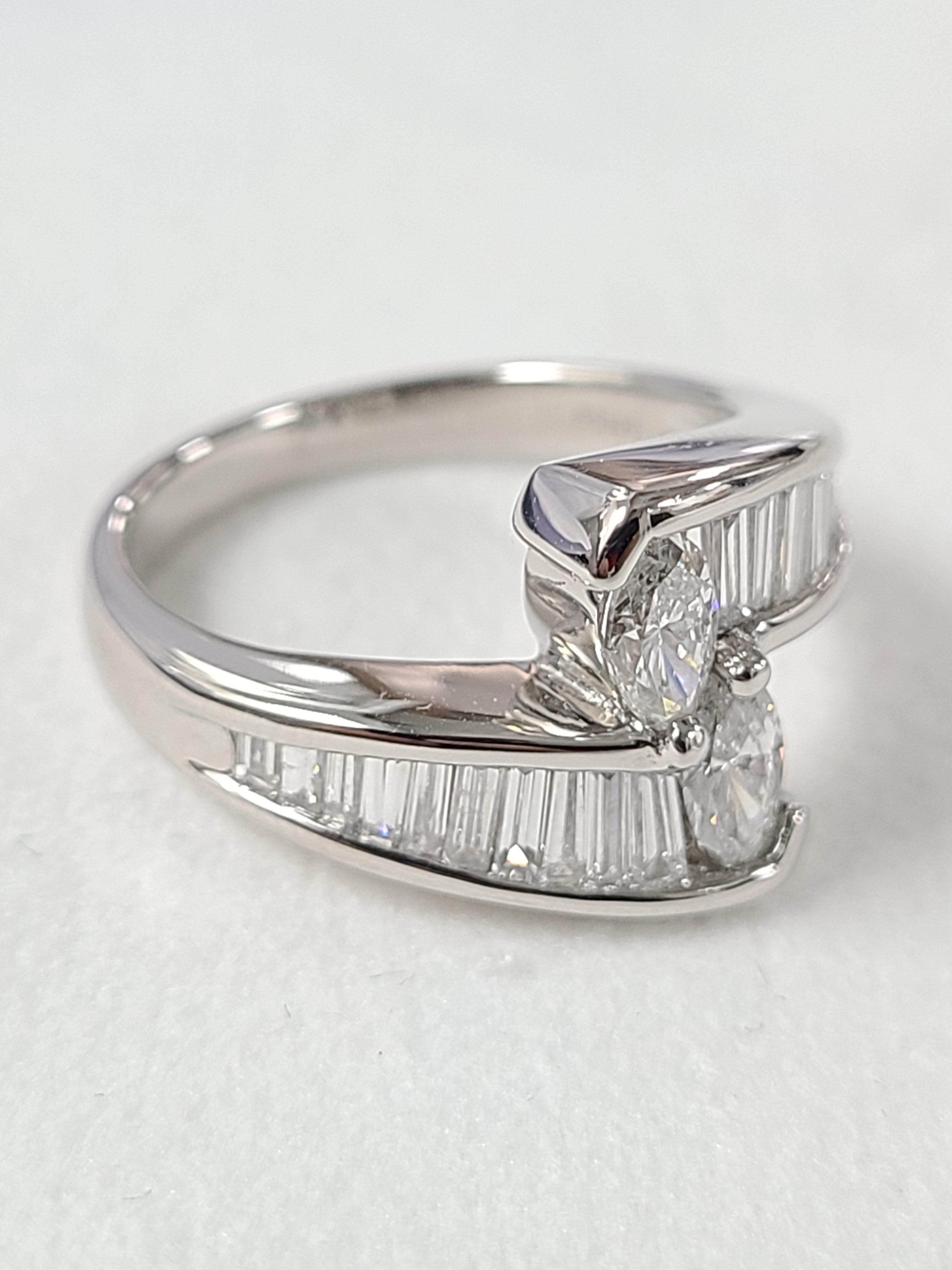 Platinum PT900 Diamond Ring at 1stDibs | pt900 ring, pt900 