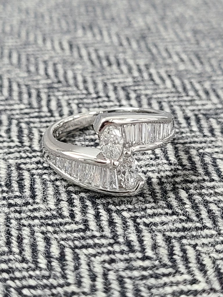 Platinum PT900 Diamond Ring at 1stDibs | pt900 ring, pt900 platinum ...