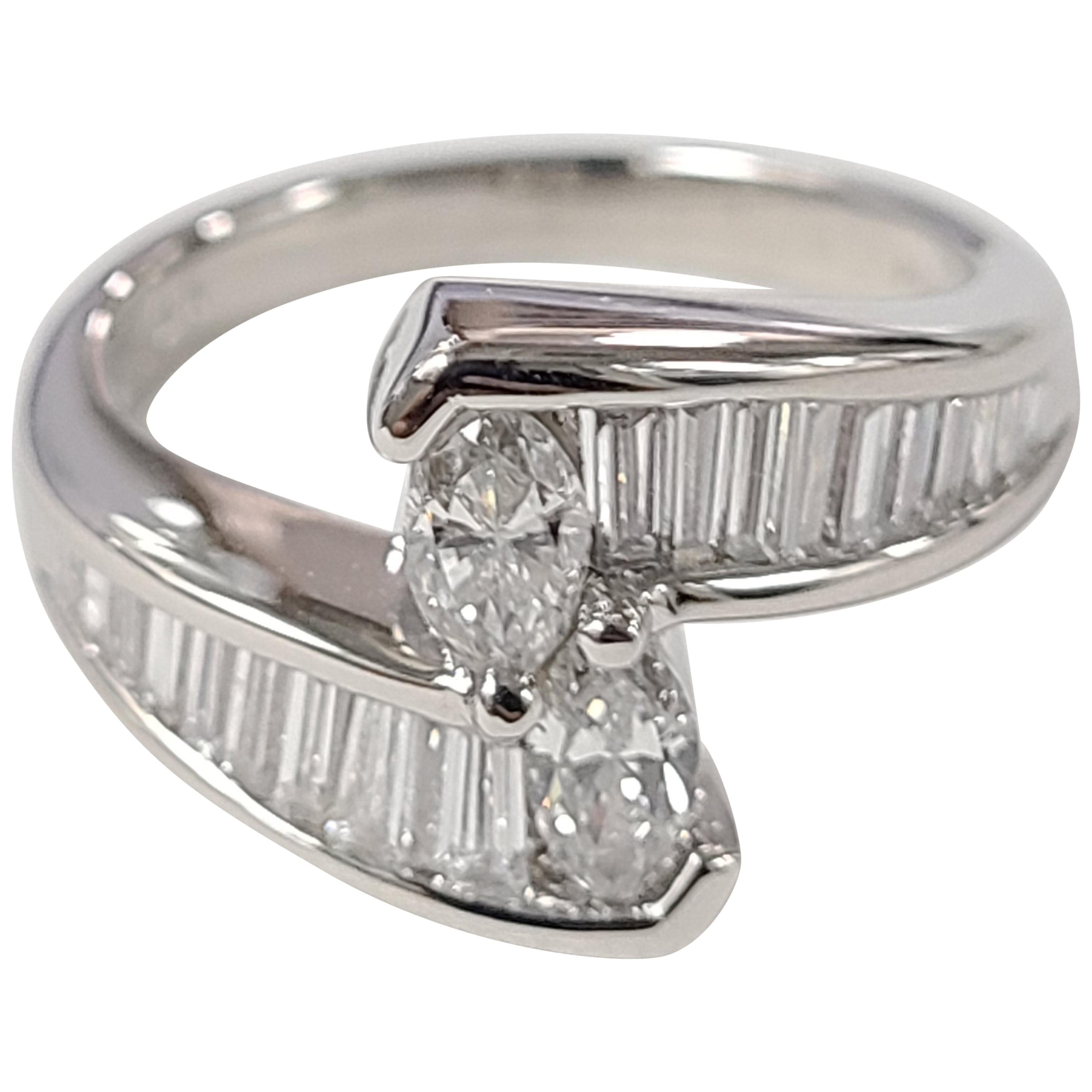 Platinum PT900 Diamond Ring at 1stDibs | pt900 ring, pt900 