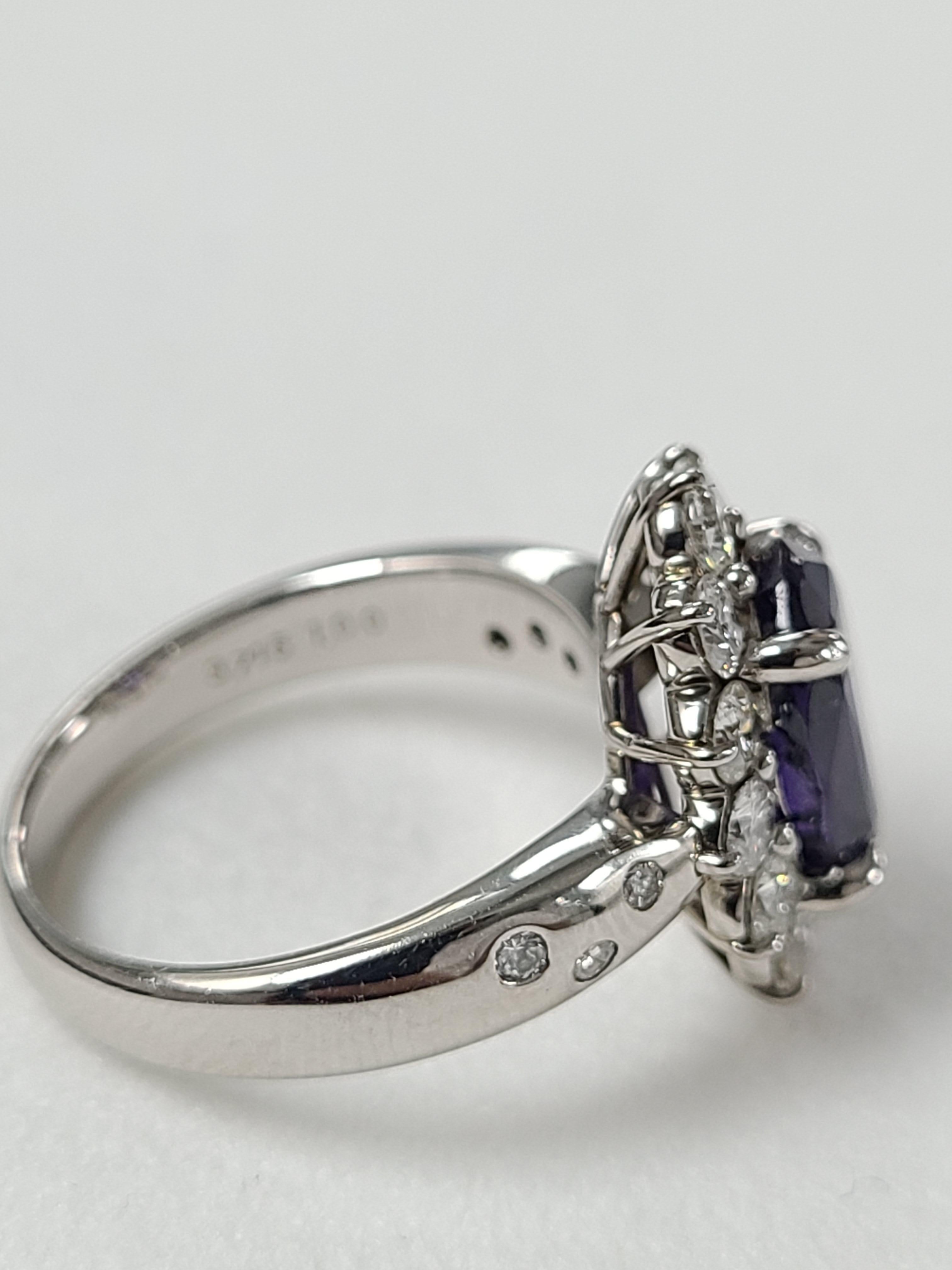 vintage purple sapphire ring