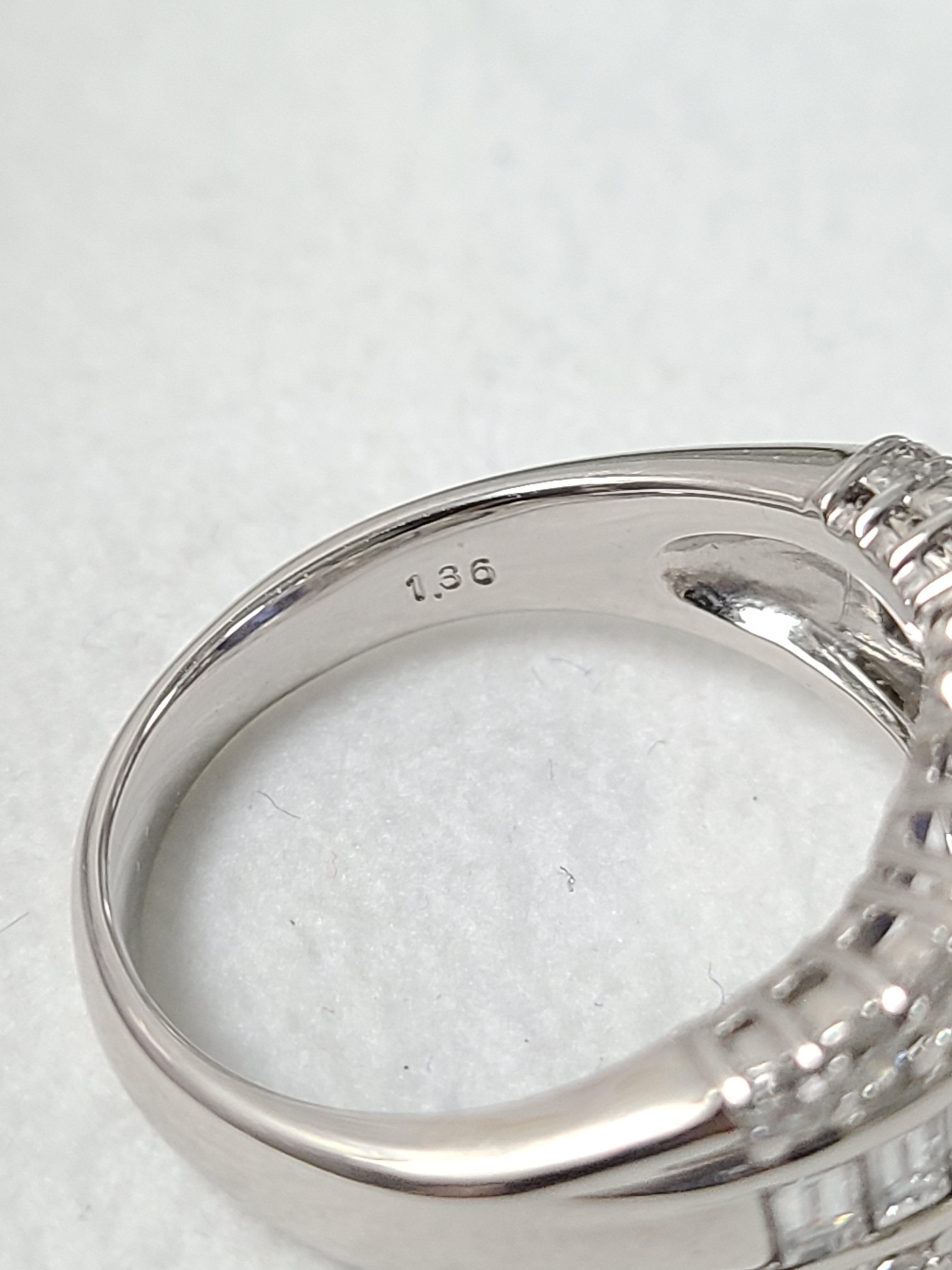 Women's Platinum PT900 Tanzanite Diamond Ring