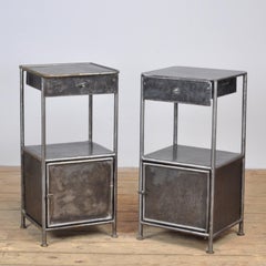 Set Iron Nightstand, 1920s