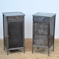 Set Iron Nightstand, 1920s