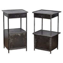 Used Set Iron Nightstand, 1920's