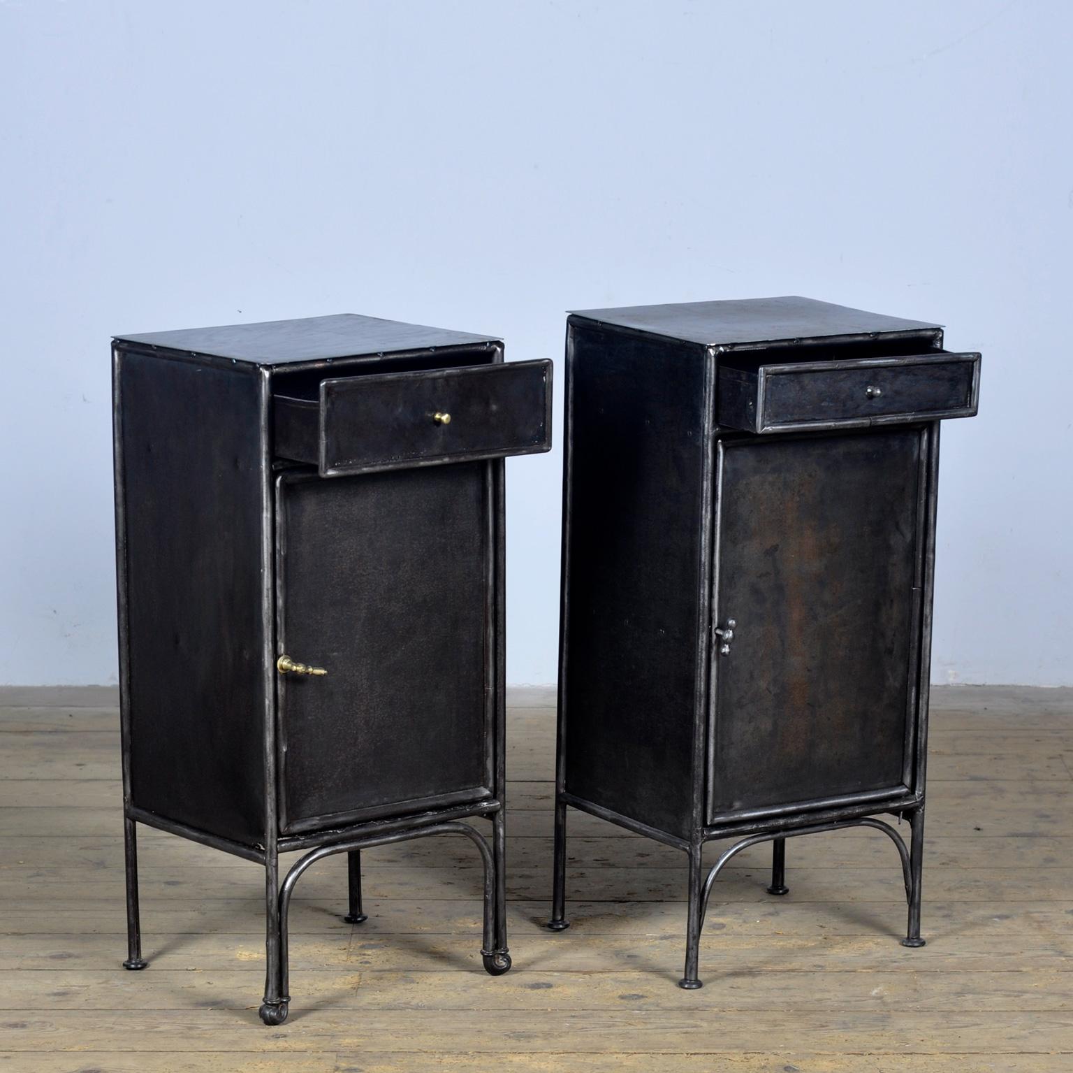 Set iron nightstands, 1910s 5