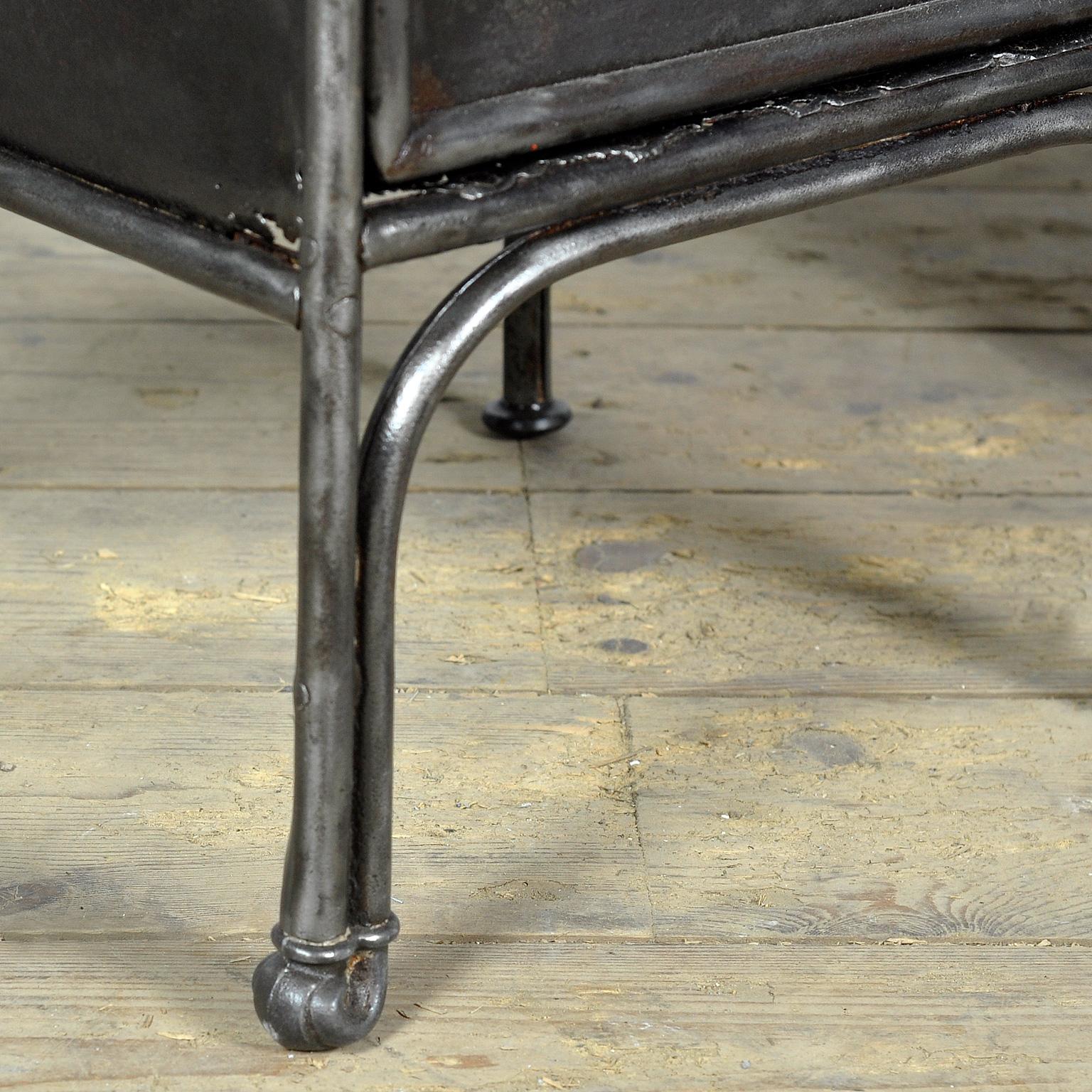 Iron Set iron nightstands, 1910s
