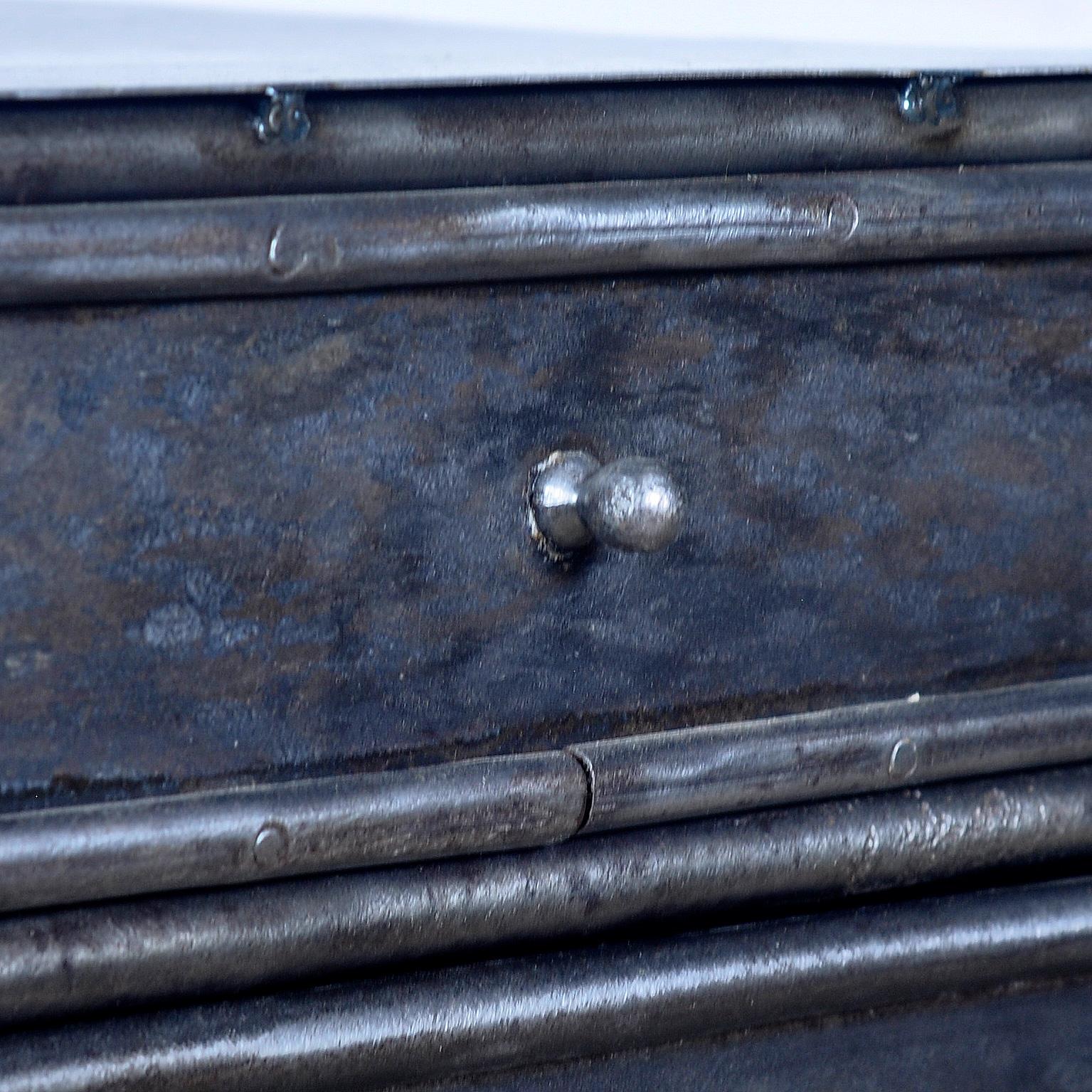 Set iron nightstands, 1910s 1