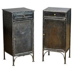 Set Iron Nightstands, 1910's