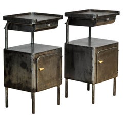 Set Iron Nightstands, 1950's