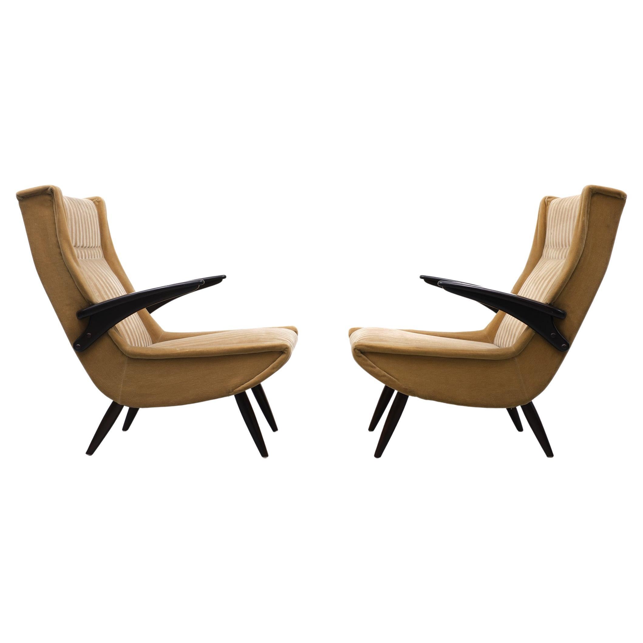 Mid-20th Century Set Italian Lounge Chairs, 1950s 