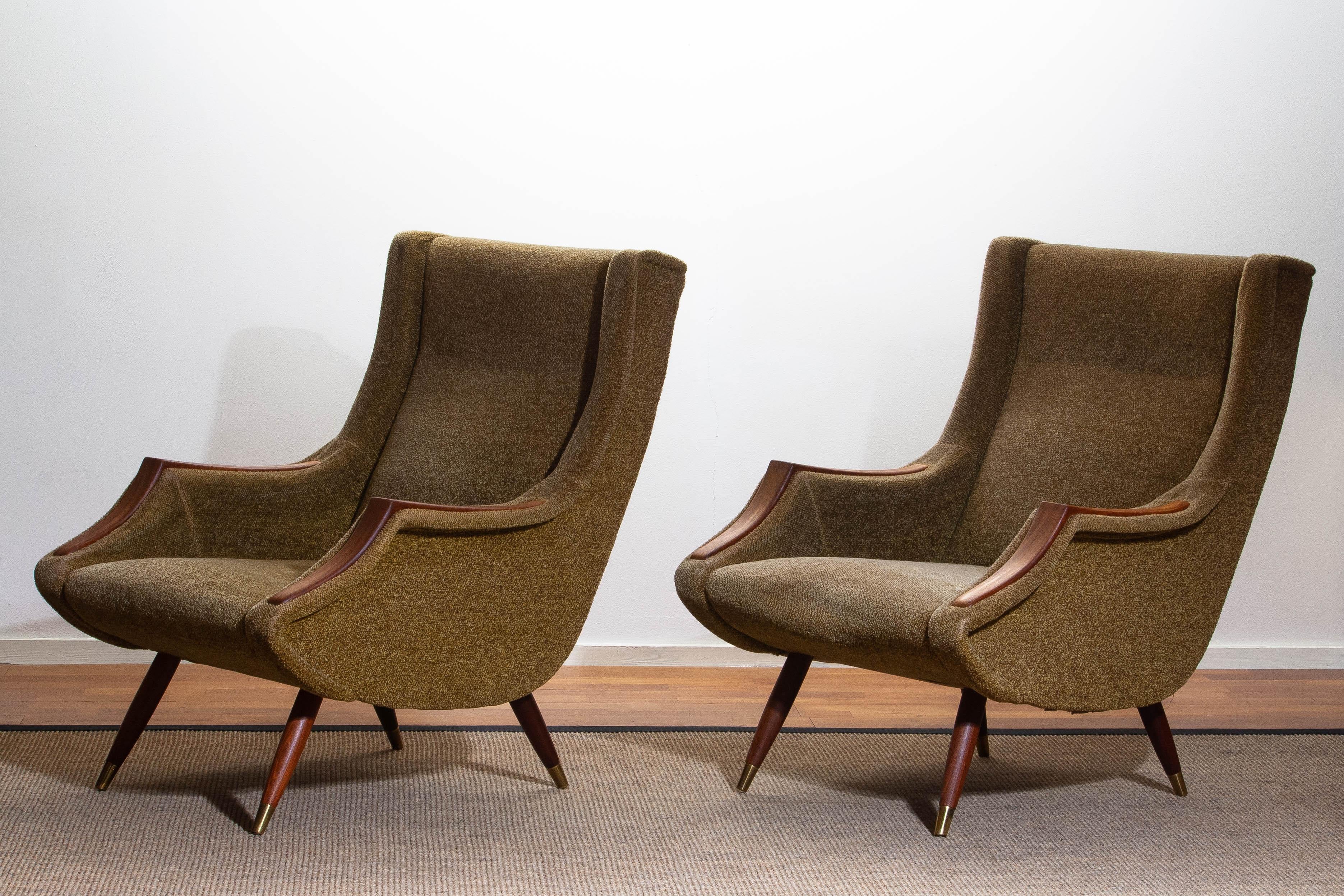 Mid-20th Century Set Italian Lounge / Easy Chairs from the 1950s by Aldo Morbelli for Isa Bergamo