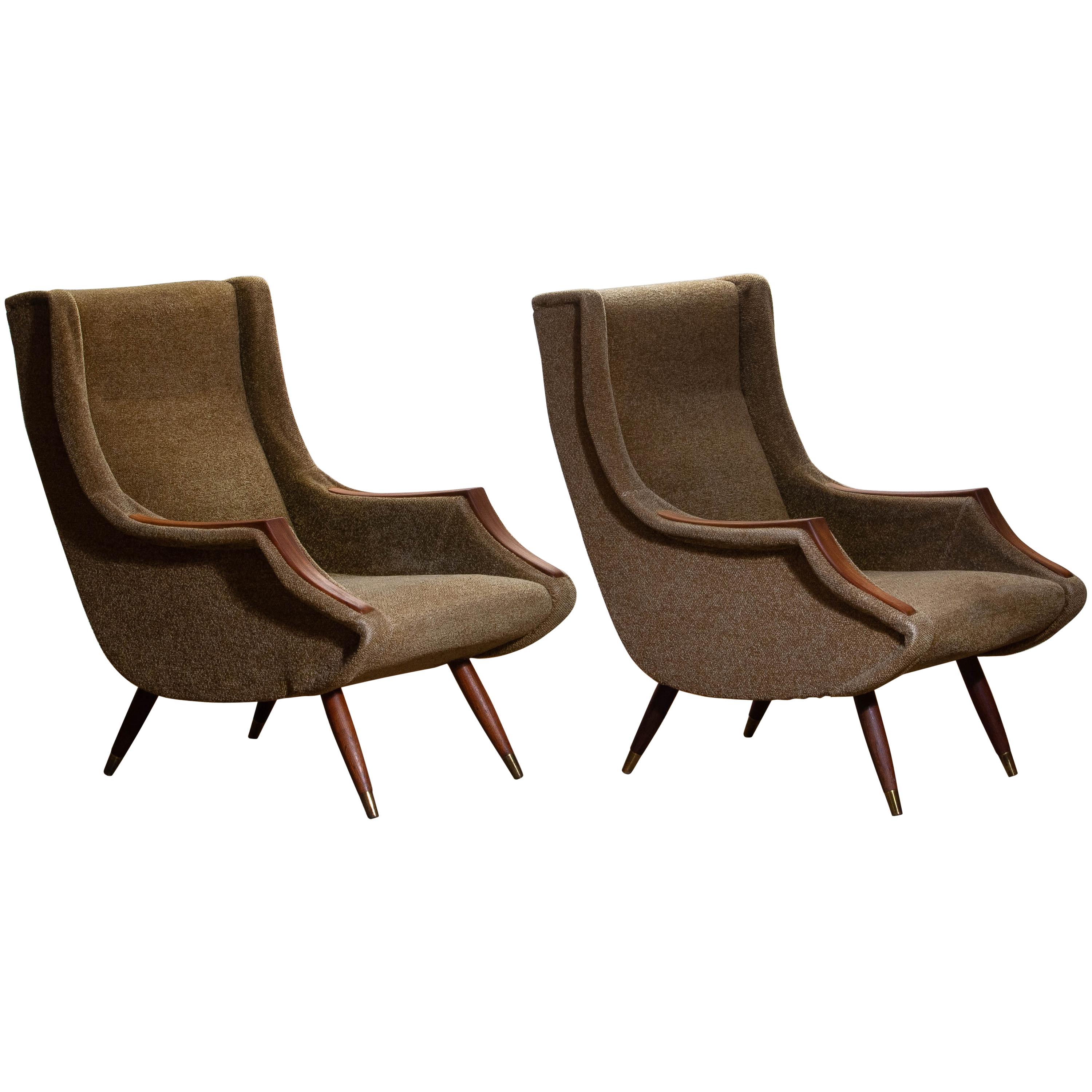 Set Italian Lounge / Easy Chairs from the 1950s by Aldo Morbelli for Isa Bergamo