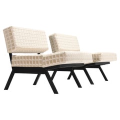 Ensemble italien de chaises inclinables 'Panchetto' par Rito Valla pour IPE, Italie, années 1960