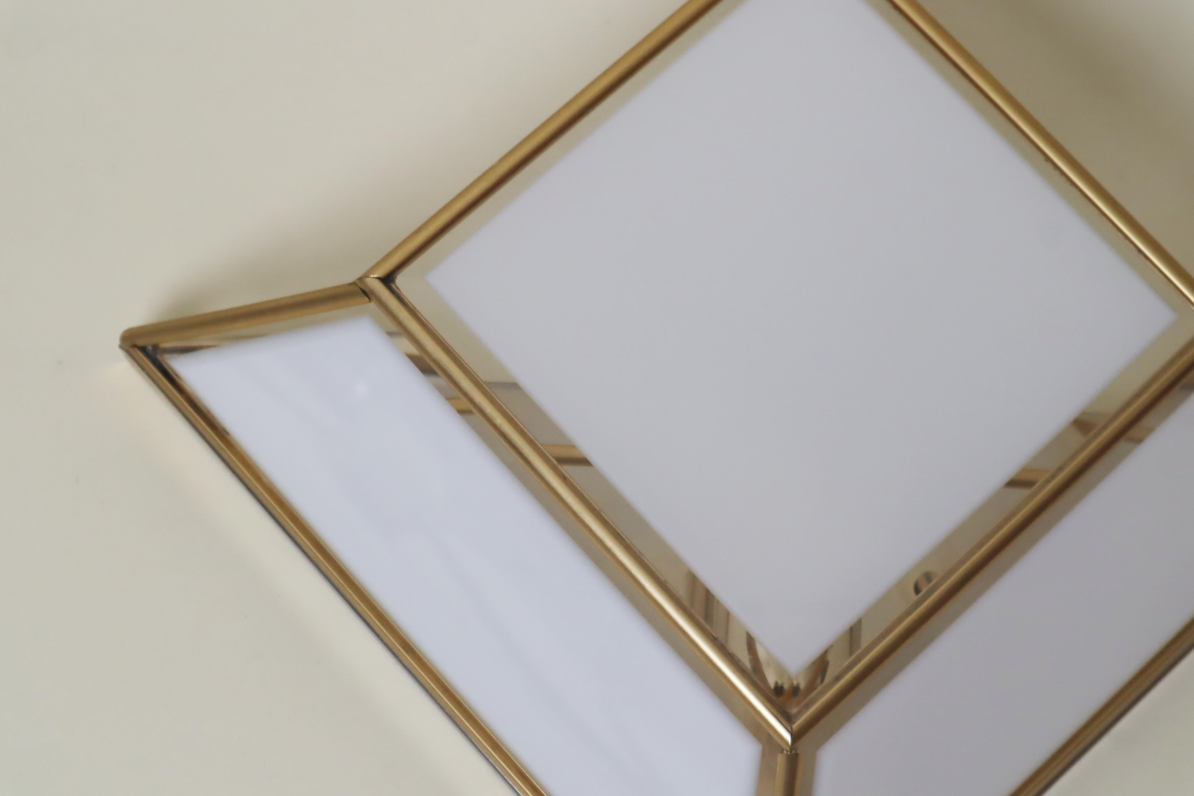 Set bollos de cristal tallado dorado Art Decó Revival Italien Hecho a máquina en venta