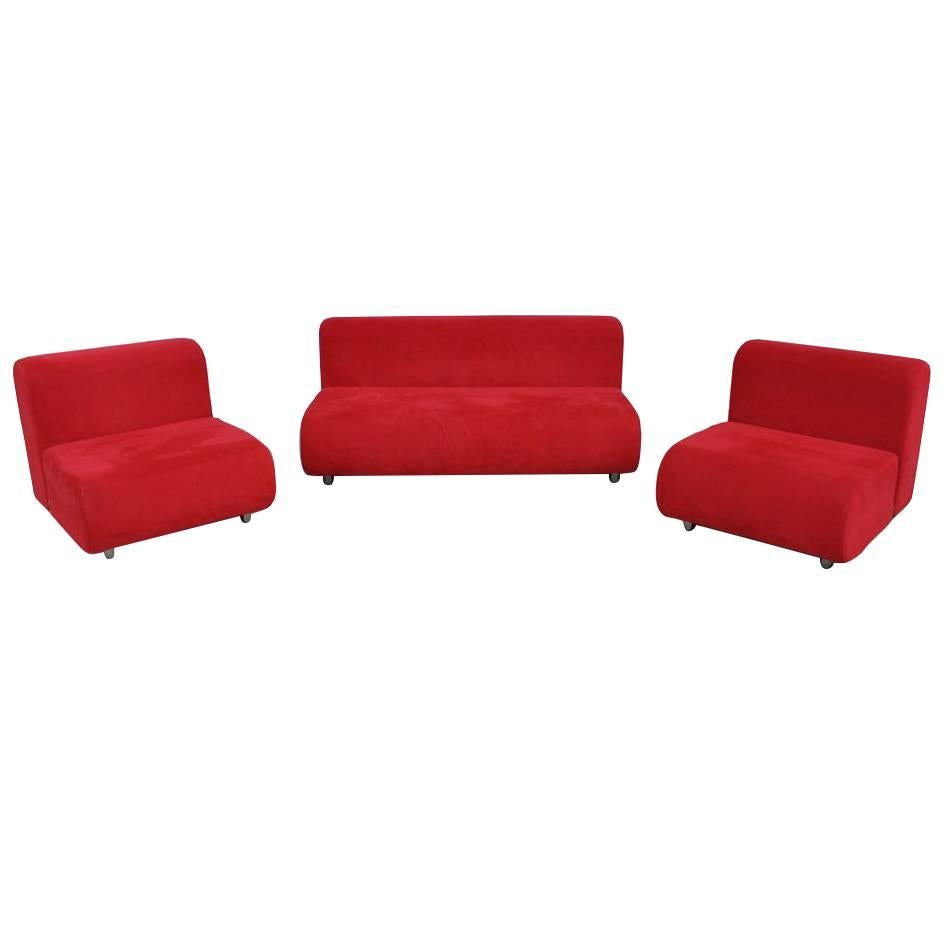 Set Kazuhide Takahama Suzanne Sofa and Lounge Chairs for Knoll