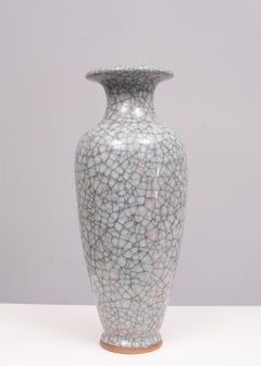 Set Large Chinese Handmade Antique ice Crack Glaze vases