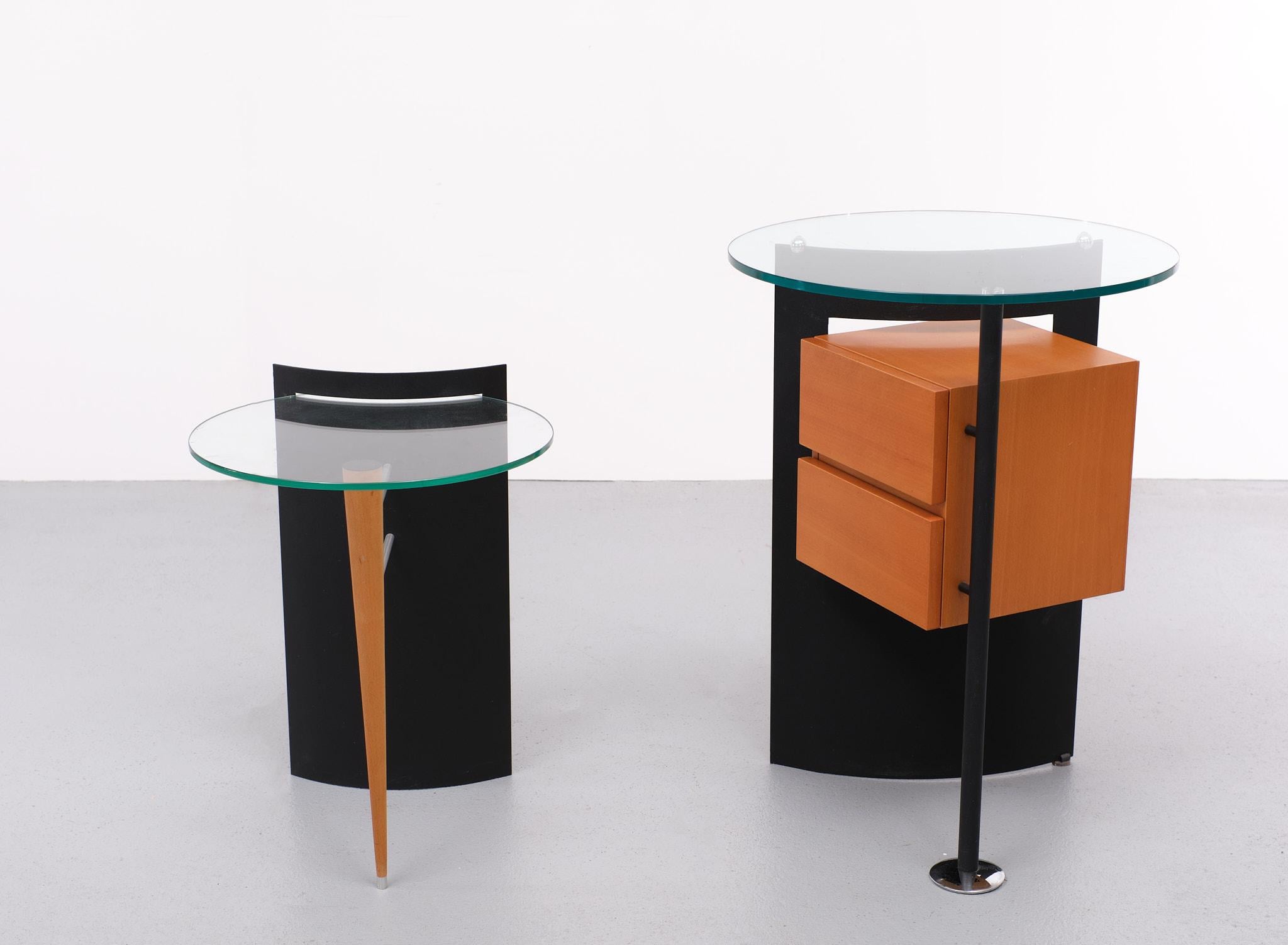 Dutch Set Leolux Side Tables Post Modern, 1980s